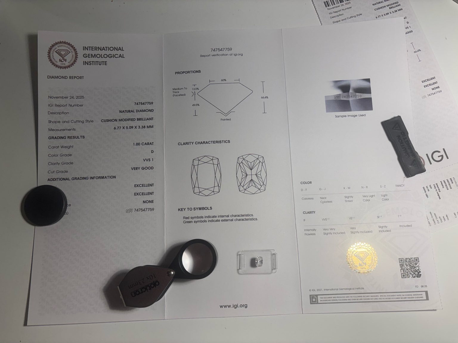 1.00 ct D-Color Diamond Pendant | VVS1 Clarity – IGI Certified & Laser-Verified