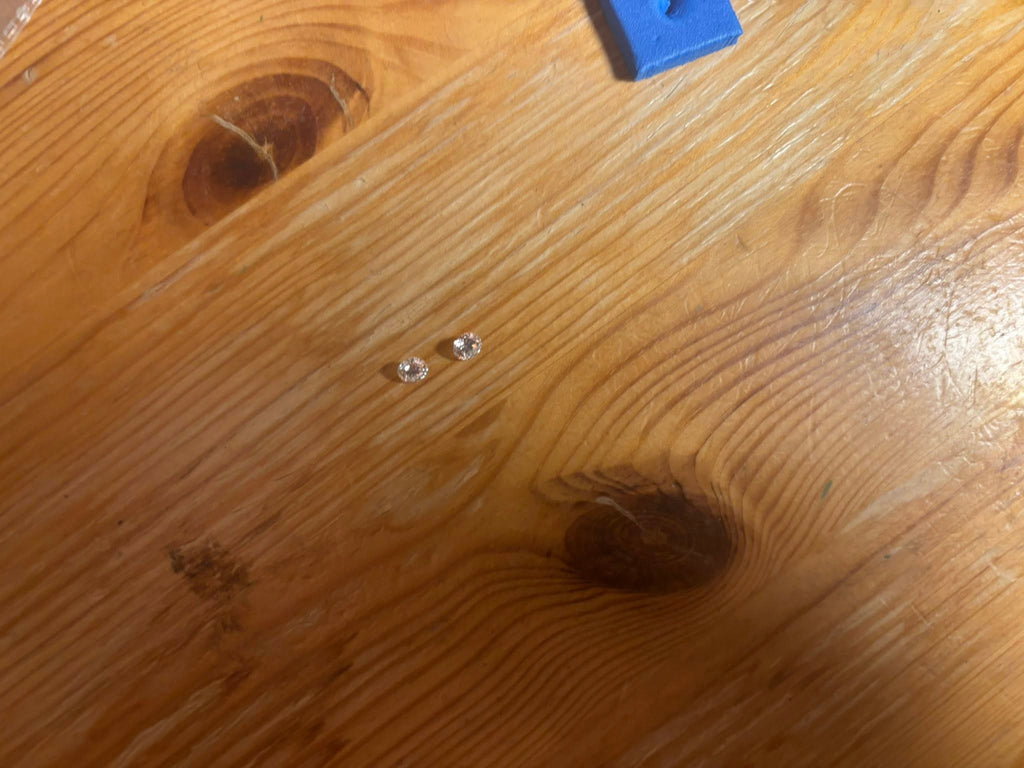 Matching Pair Natural Diamonds – 0.60 ct Total (0.30 ct Each) – Round Brilliant – D / VVS1 – GIA Certified & Laser Inscribed