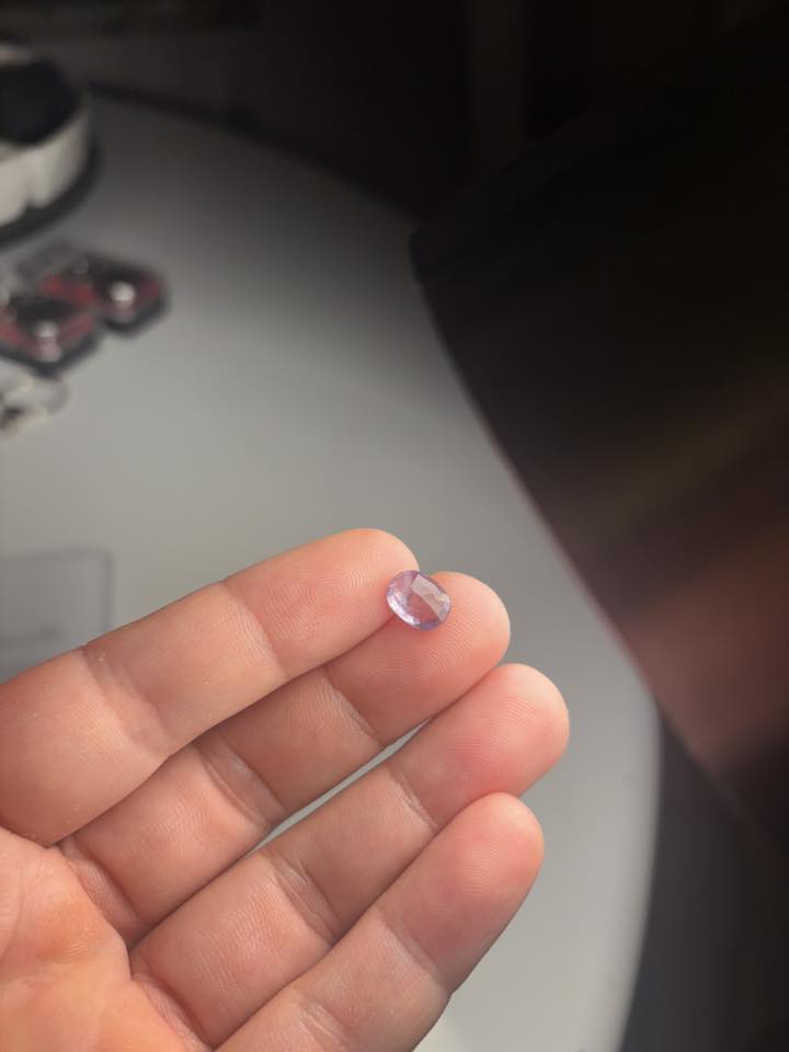 NATURAL COLOR-CHANGE SAPPHIRE – 3.07 CT OVAL CUT · TANZANIA · BELLEROPHON CERTIFIED · NO TREATMENT