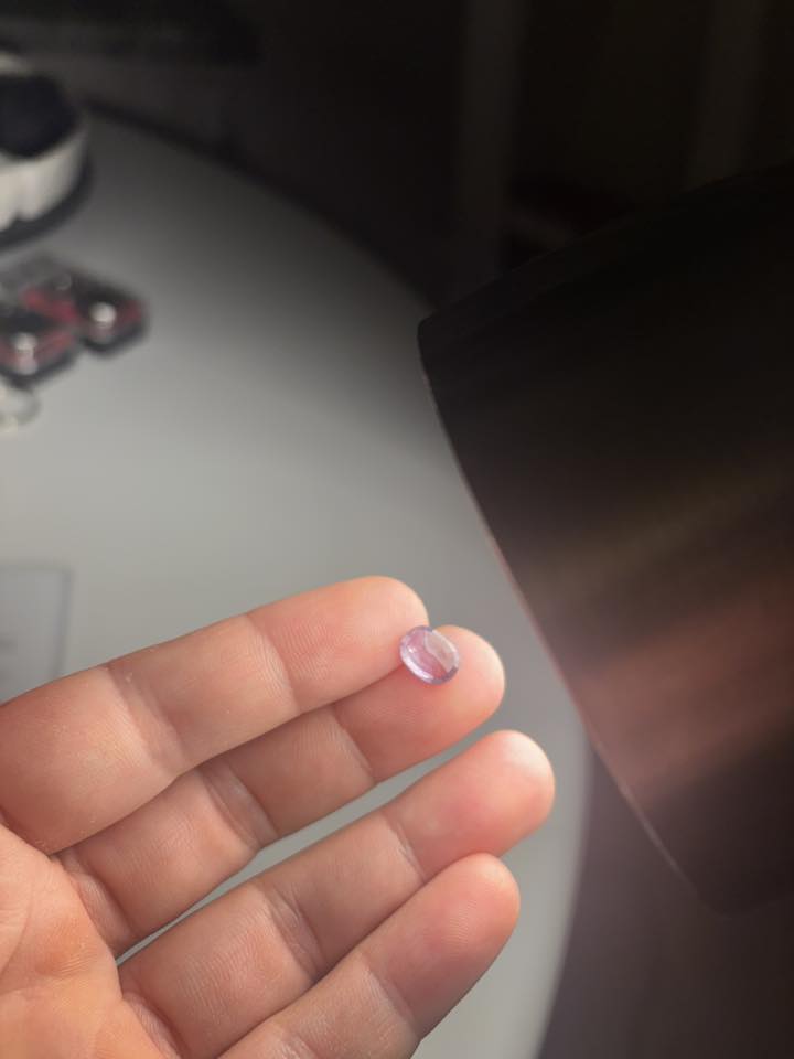 NATURAL COLOR-CHANGE SAPPHIRE – 3.07 CT OVAL CUT · TANZANIA · BELLEROPHON CERTIFIED · NO TREATMENT