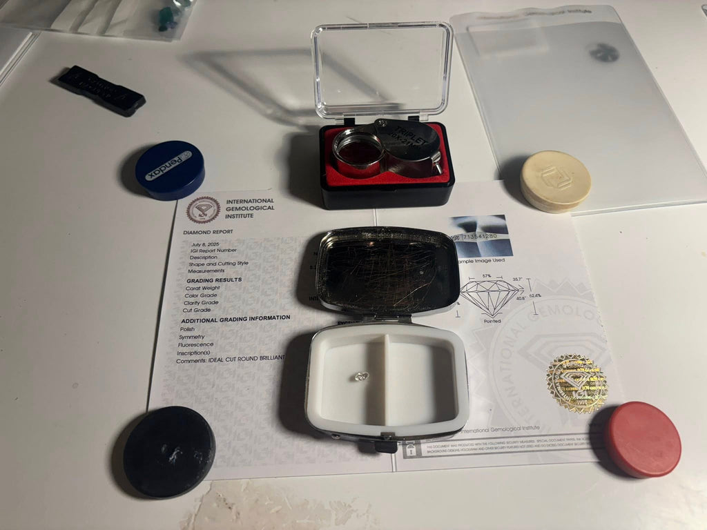 Natural Diamond 0.54 ct Round Brilliant – G / IF – 3EX – IGI Certified & Laser Inscribed
