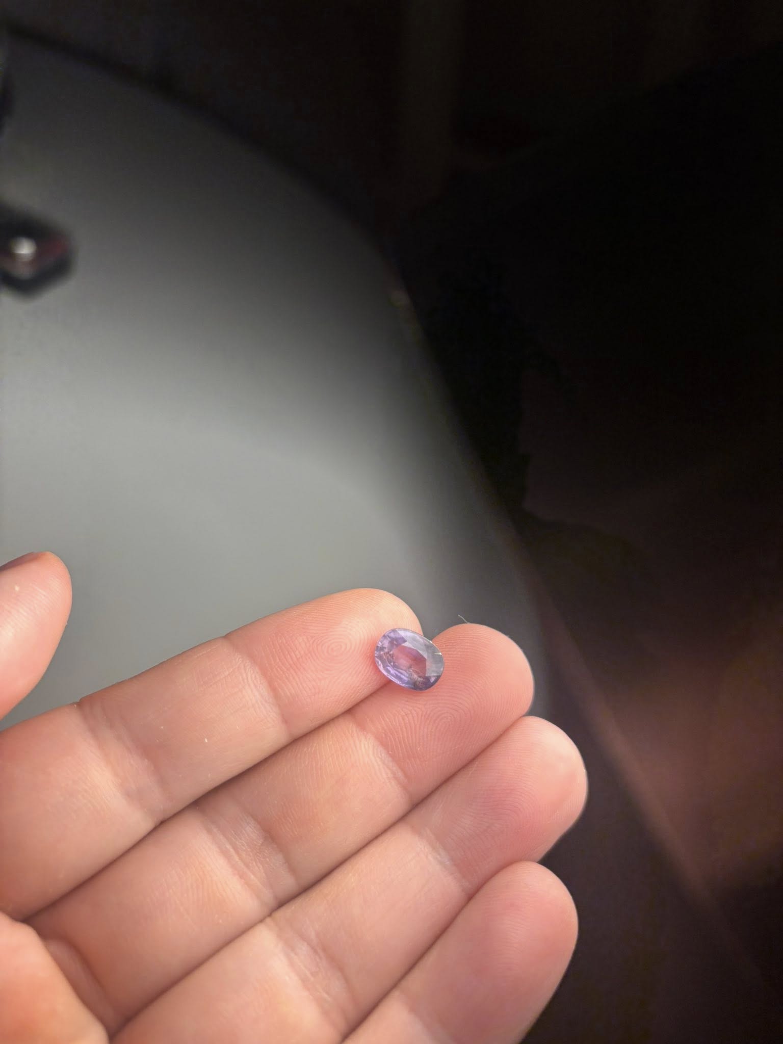 NATURAL COLOR-CHANGE SAPPHIRE – 3.07 CT OVAL CUT · TANZANIA · BELLEROPHON CERTIFIED · NO TREATMENT