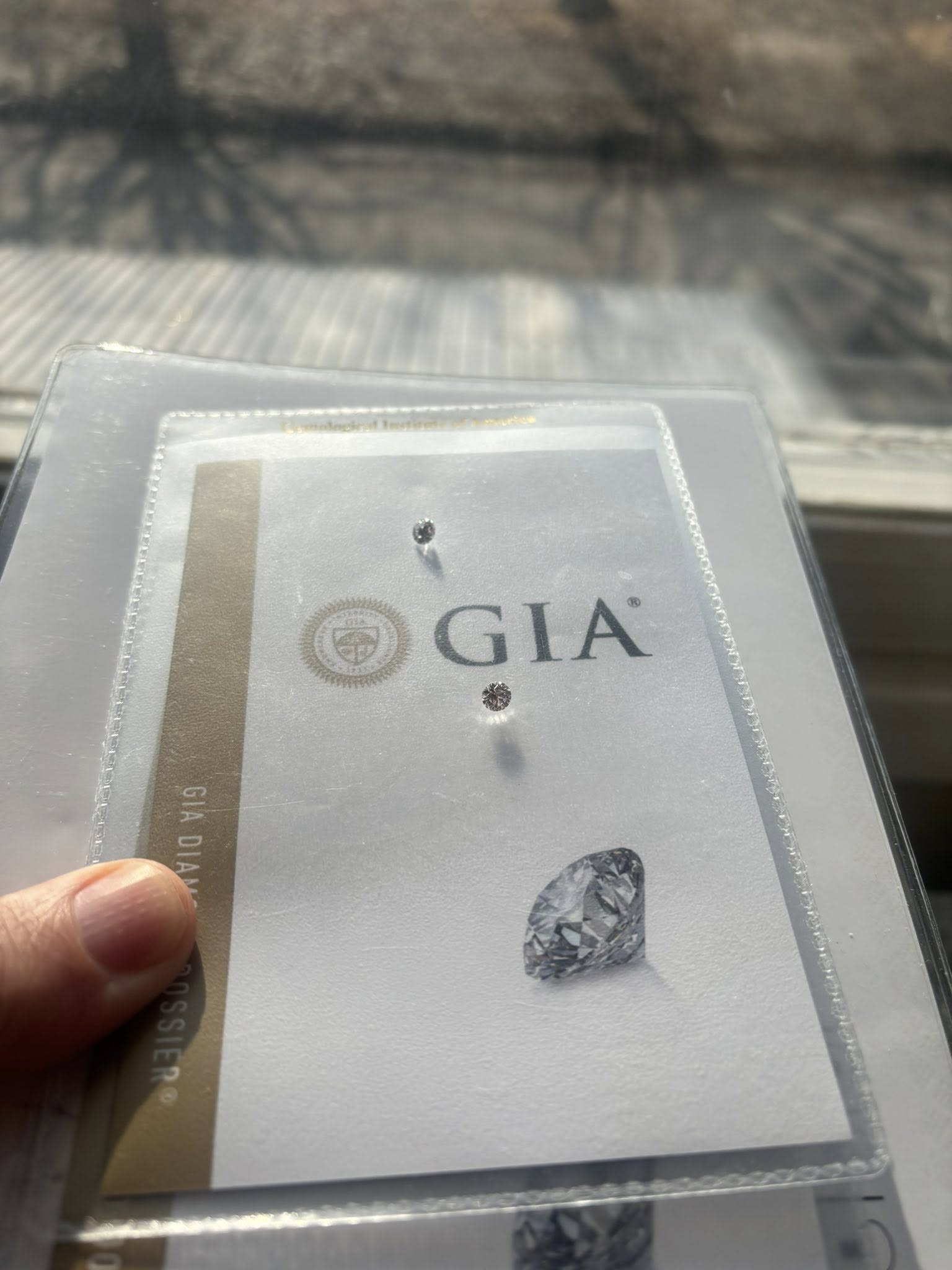 Exclusively matched pair of natural diamonds – 0.82 ct total (D / IF, Triple Excellent)