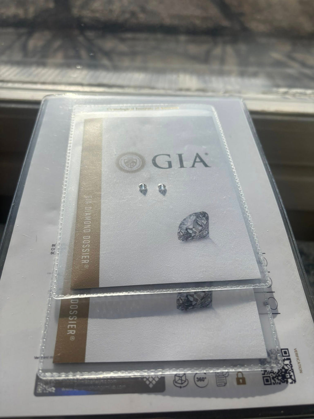 Exclusively matched pair of natural diamonds – 0.82 ct total (D / IF, Triple Excellent)